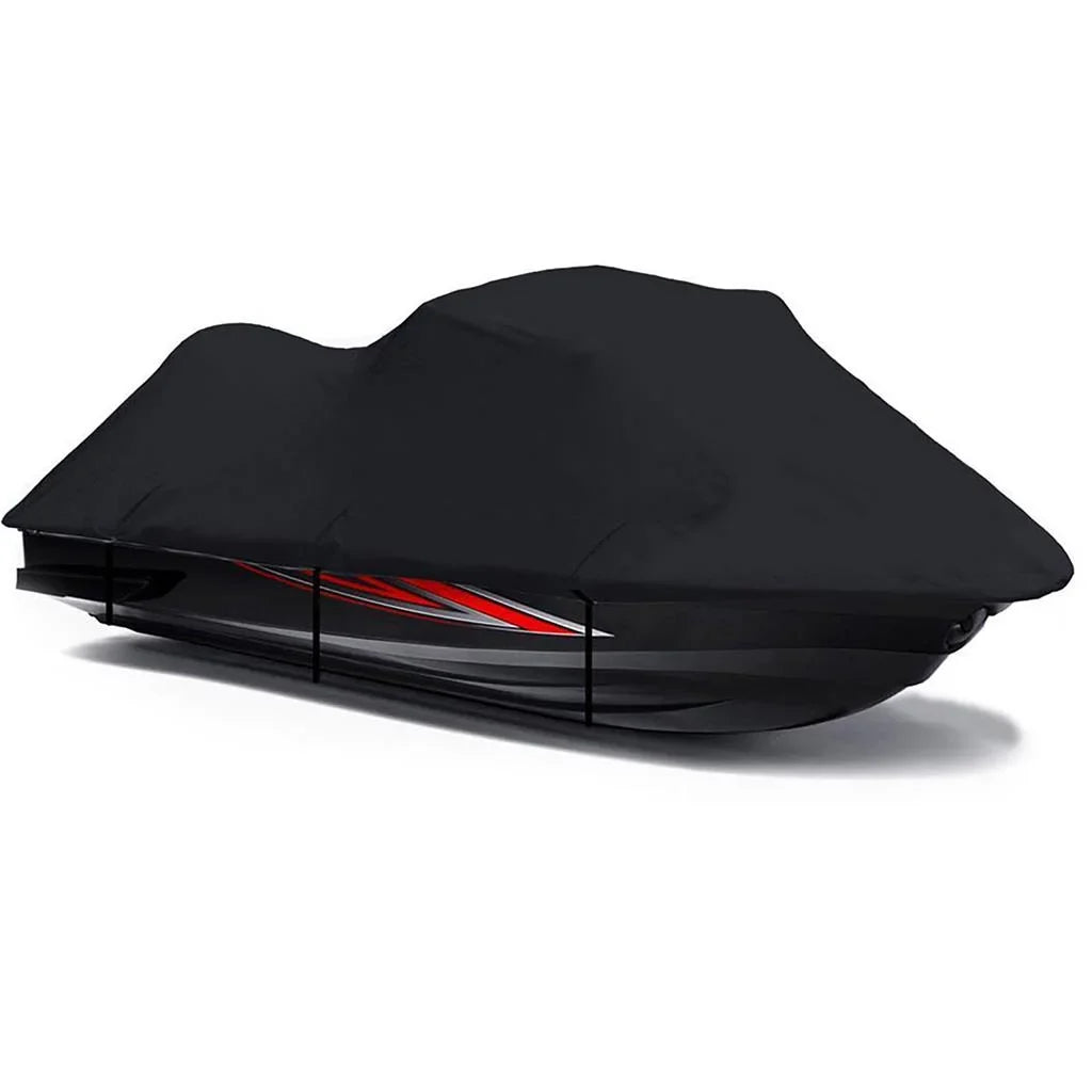 BLACK 600 DENIER JetSki Cover Compatible for Kawasaki STX-15F 2003-2020 Jet Ski Cover