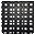 Interlocking Rubber Floor Mat For Restaurant Kitchen Floor Anti Fatigue Bar Door Mat Non-Slip Indoor Outdoor Shower Pool Drainage, Durable Garage Flooring 36 X 36 Inch