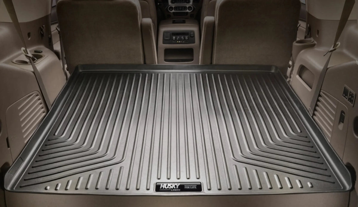 Husky by RealTruck Weatherbeater Series Cargo Liner Black Compatible with 07-12 Chevrolet Tahoe/07-12 GMC Yukon; w/ or w/o 3rd row Seat