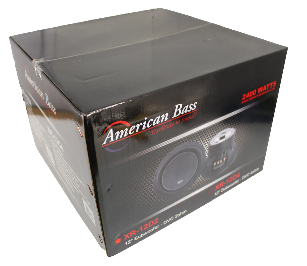 American Bass XR 12 D4 12 Inch Dual 4 Ohm Voice Coil 2400 Watt Subwoofer