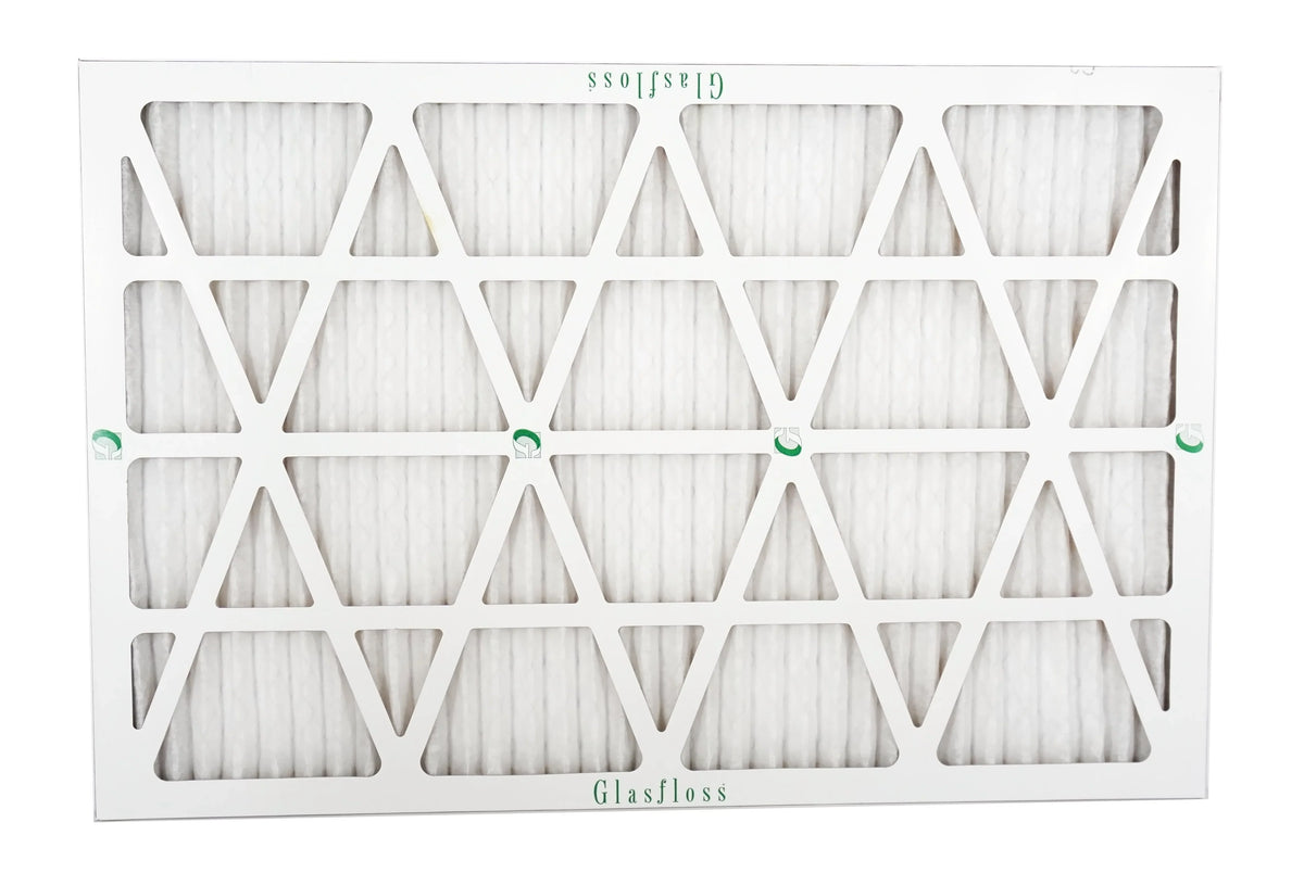 Glasfloss 20x27x1 - MERV 10 -Qty:6 - Furnace Air Filter - Made in USA (Actual Size: 19.5 x 26.5x7/8 inch)