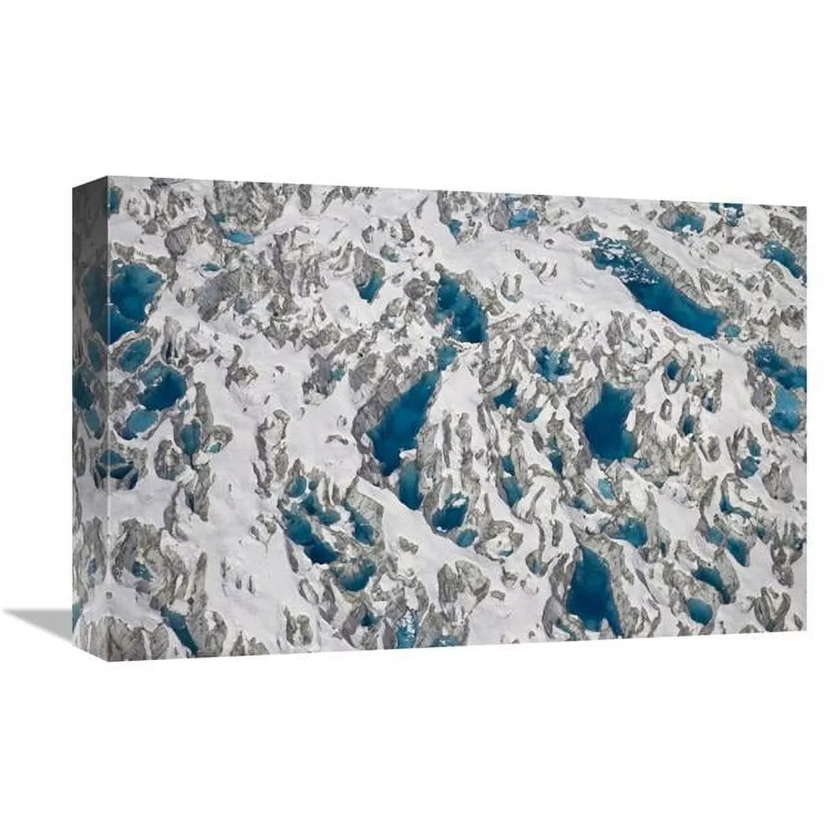 Global Gallery  Meltwater Lakes on Hubbard Glacier - Wrangell-St. Elias National Park - Alaska Art Print - Matthias Breiter