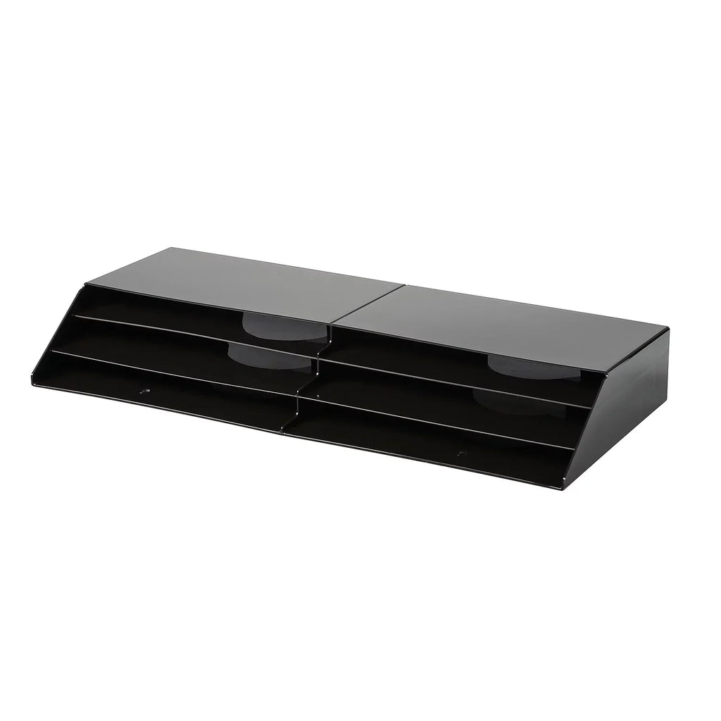 Rubbermaid 96060ROS Optimizers Six-Pocket Organizer, 24 5/8 x 2 3/4 x 11 1/2, Black
