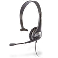 Cyber Acoustics Gray Mono Headset w/ Y-Adapter & Microphone (AC-104) -
