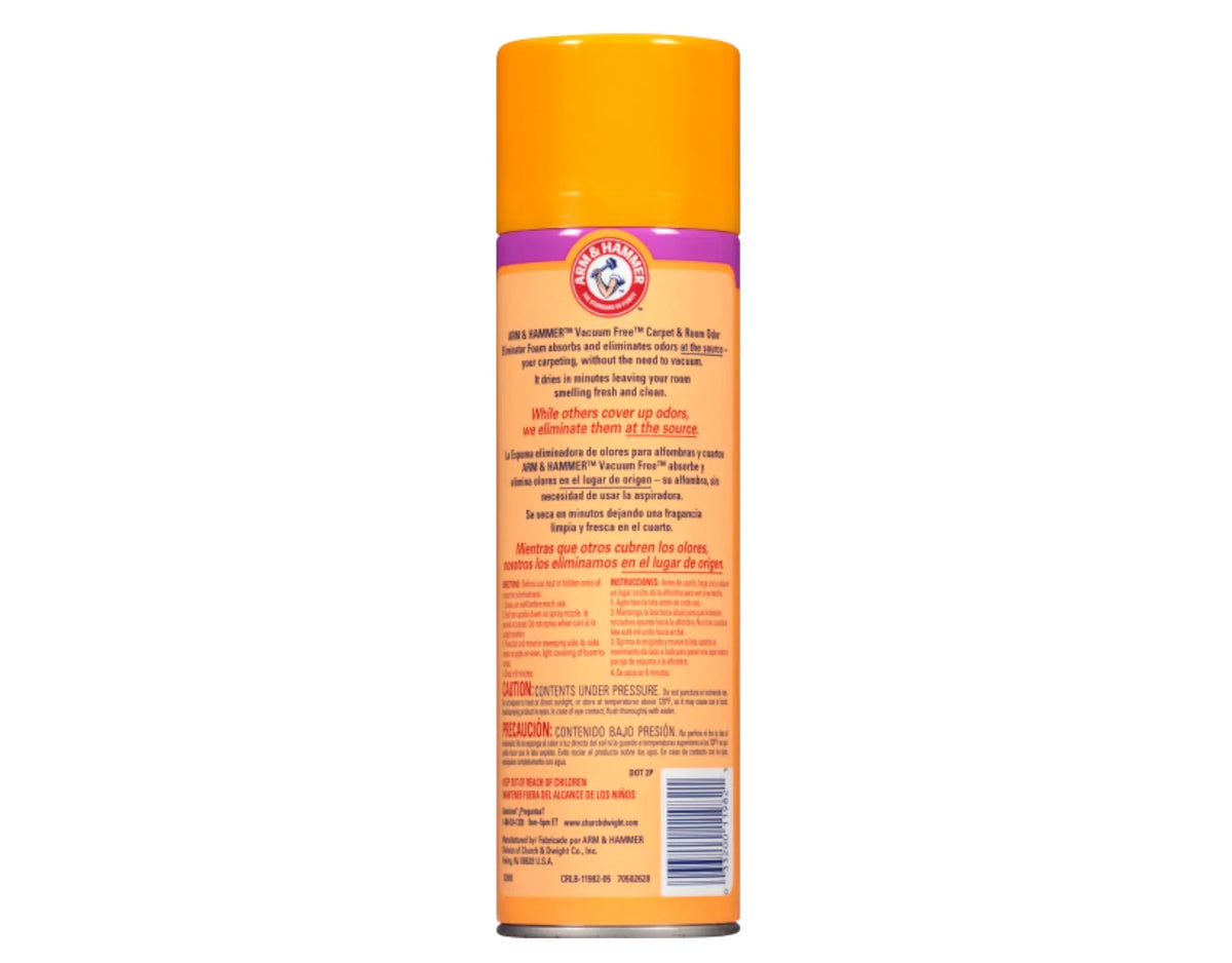 Arm & Hammer Fresh Scentsations Carpet & Room Odor Eliminator Vacuum Free Foam, Island Mist Scent, 15 Ounce - 5 Pack