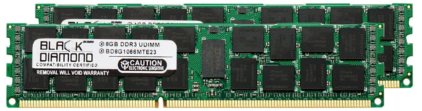 16GB 2X8GB Memory RAM for Asus Z Series Z8NR-D12 (ECC Reg.) DDR3 RDIMM 240pin PC3-8500 1066MHz Black Diamond Memory Module Upgrade