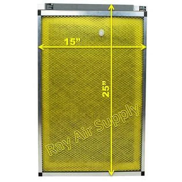 RAYAIR SUPPLY 15x25 Replacement Filter Pads Compatible with MicroPower Guard Air Cleaner 15x25 Refills (3 Pack)