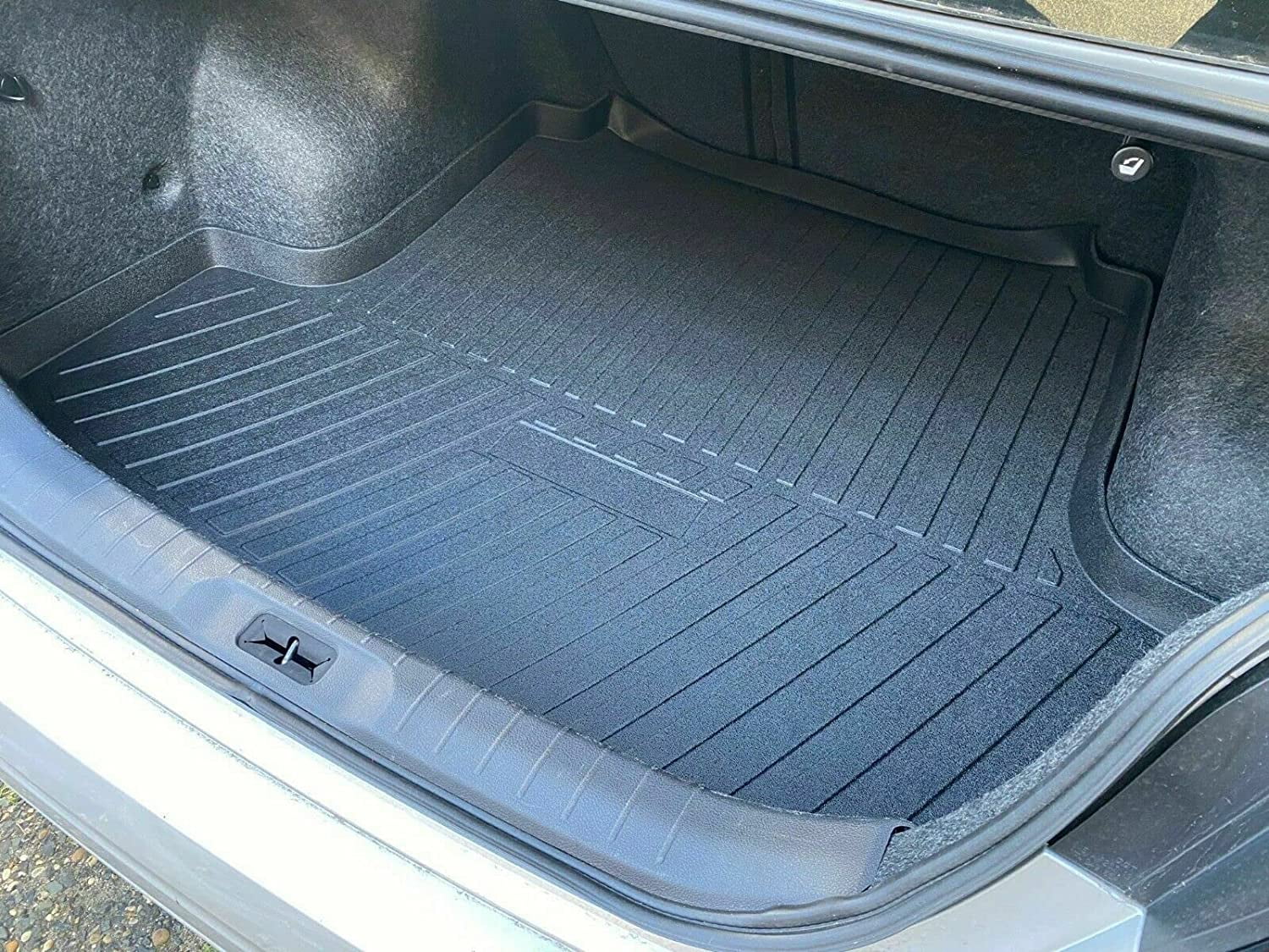 EACCESSORIES EA Cargo Liner – Trunk Mat for Nissan Altima 2013-2023 – Weather-Resistant Trunk Mats for Cars with Raised Lip – Non-Slip Car Trunk Mat Rubber – Easy to Install – Laser Pre-Cut Design