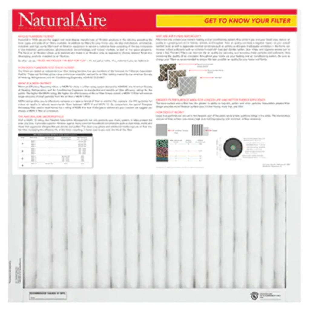 14x18x1 NaturalAire Microparticle MERV 10 Filters 85156.011418 (12 pack)
